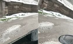 Kastamonu’da aniden bastırdı! Dolu yağışı şaşkına çevirdi
