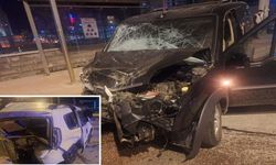 Kastamonu’da iki araç çarpıştı: Araçlar hurdaya döndü