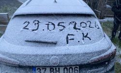 Mayıs ayında kar sürprizi: Kastamonu’nun yüksekleri beyaza büründü