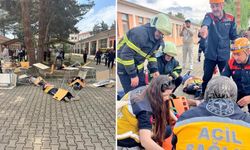 Taşköprü MYO’da gerçeği aratmayan afet tatbikatı