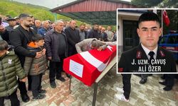Kastamonu'nun komşu ilinde uzman çavuşa hüzünlü veda