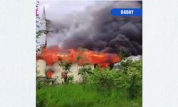 Son dakika: Daday’da cami alev alev yandı