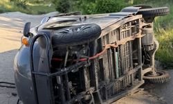 Taşköprü’de korkutan kaza! Elektrikli motosiklet devrildi