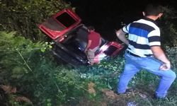 Kastamonu'da feci kaza: Şarampole yuvarlandı
