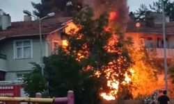 Mahallede korku dolu anlar! Alevler her yeri sardı