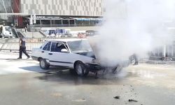 Kastamonu’da seyir halindeki otomobil alev aldı