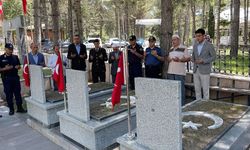 Kastamonu'da Şehit Asteğmen Mustafa Kasar, kabri başında anıldı