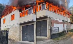 Alevler bir anda sardı, ev kullanılamaz hale geldi