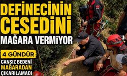 Mağara cenazeyi vermiyor: 4 gündür çıkarılamadı