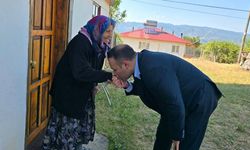 Hanönü Kaymakamı ilk mesai gününde hayır duası aldı: Devlet onların yanında