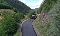 Ilgaz ve Küre Dağları’nın sarp köy yollarına sıcak asfalt