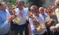 Özgür Özel’e Taşköprü’nün beyaz altını takdim edildi