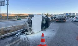 Kastamonu'da kaza: Otomobil takla attı!