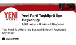 CHP Taşköprü İlçe Başkanlığı'nın Facebook hesabı 'Yeni Parti' oldu