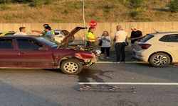 Trafik kazası: 2 otomobil çarpıştı, 1 yaralı