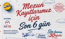 Kastamonu’da mezun kayıtları için son 6 gün