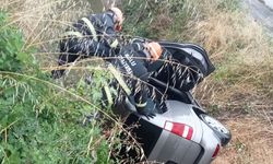 Faciadan dönüldü: Otomobil su kanalına düştü