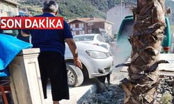 Kastamonu'da park halindeki araç alev aldı
