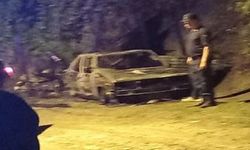 Kastamonu'da gece yarısı alevler yükseldi: Otomobil hurda oldu!