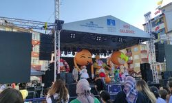 Taşköprü'de festival alanı neşeyle doldu! Animasyon gösterisi ilgi odağı oldu