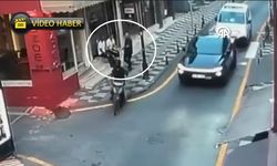 Kaçan motosikletli Vali Yardımcısına çarptı: Saniye saniye kaydedildi