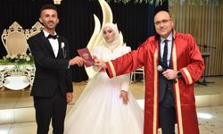 Taşköprü'de Bayram ve Elif çifti çok mutlu: Bir ömür mutluluğa 'evet'