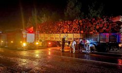 Hanönü sınırında gece yarısı korkutan tır yangını