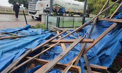 Kastamonu'da fırtına yıktı geçti