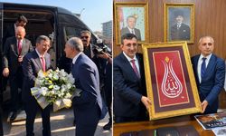 Eski Taşköprü Kaymakamı Çenet, Cumhurbaşkanı Yardımcısı Yılmaz’ı ağırladı