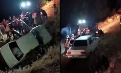 Feci kaza: Direksiyon kilitlendi, otomobil yoldan çıktı