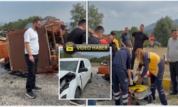 Hanönü’nde feci kaza: Traktörle otomobil çarpıştı!