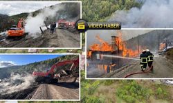 Kastamonu'da 11 ev kül oldu: Köyde enkaz iş makineleriyle kaldırılıyor