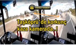 Taşköprü’deki korkunç kaza kamerada!