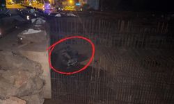 Otomobil 5 metreden inşaat alanına düştü: 2 yaralı