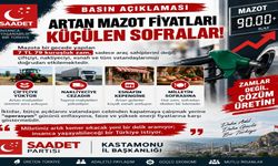 Saadet Partisi Kastamonu’dan mazot zammına sert tepki