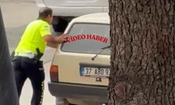 Taşköprü’de trafik polisinin duyarlı davranışı takdir topladı