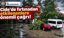 Cide'de fırtınadan etkilenenlere önemli çağrı!