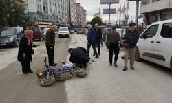 Elektrikli bisikletten düşen genç yaralandı