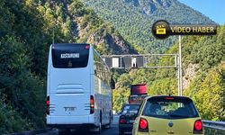 Tehlikeli sollama cezasız kalmadı: Kastamonu plakalı otobüs şoförüne ceza