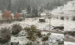 Kastamonu'da kar yağışı köyleri beyaza bürüdü!