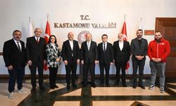Kastamonu’da Kızılay heyetinden Vali Dallı’ya ziyaret