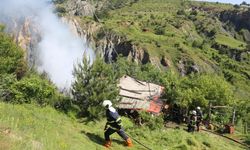 Bağ evinde korkutan yangın