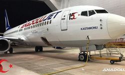 Anadolu Jet'in 'Kastamonu' uçağı, 15 Temmuz logosuyla göklerde