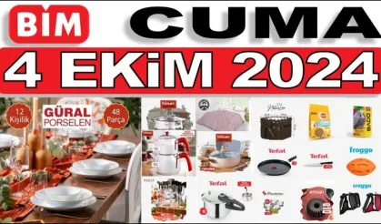 BİM Ekim ayında indirim fırtınası estirecek! BİM 4 Ekim 2024 Cuma aktüel kataloğunda bu hafta hangi ürünler var?