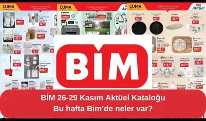 BİM Son Kasım Fırsatı: BİM 26-29 Kasım Aktüel Kataloğu: Bu hafta Bim’de neler var?