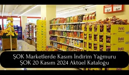 ŞOK Marketlerde Kasım İndirim Yağmuru: ŞOK 20 Kasım 2024 Aktüel Kataloğu