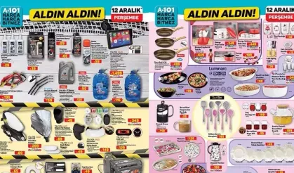 12 Aralık A101 aktüel ürünler kataloğu! A101 Aldın Aldın kataloğunda bu hafta neler var?