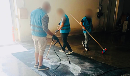 Kastamonu Adliyesi'nde Bayram Temizliğini Hükümlüler Üstlendi!