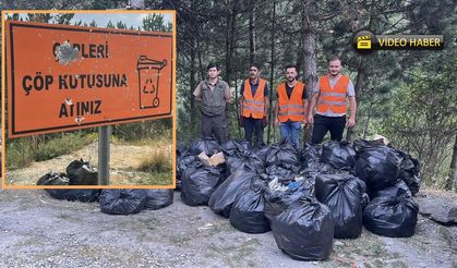 Bunları yapana insan mı diyeceğiz? Kastamonu’da 200 torba çöp! (görüntülü haber)