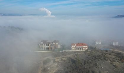 Kastamonu sisle kaplandı: Dronla görüntülenen manzara nefes kesti